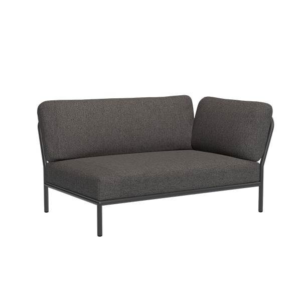 Houe Level Hjørnemodul Højrevendt Dark Grey Basic