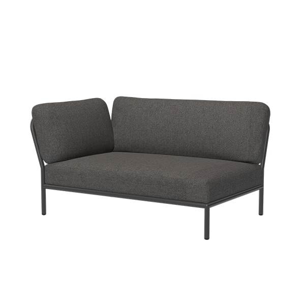 Houe Level Hjørnemodul Venstrevendt Dark Grey Basic  : Erling Christensen Møbler
