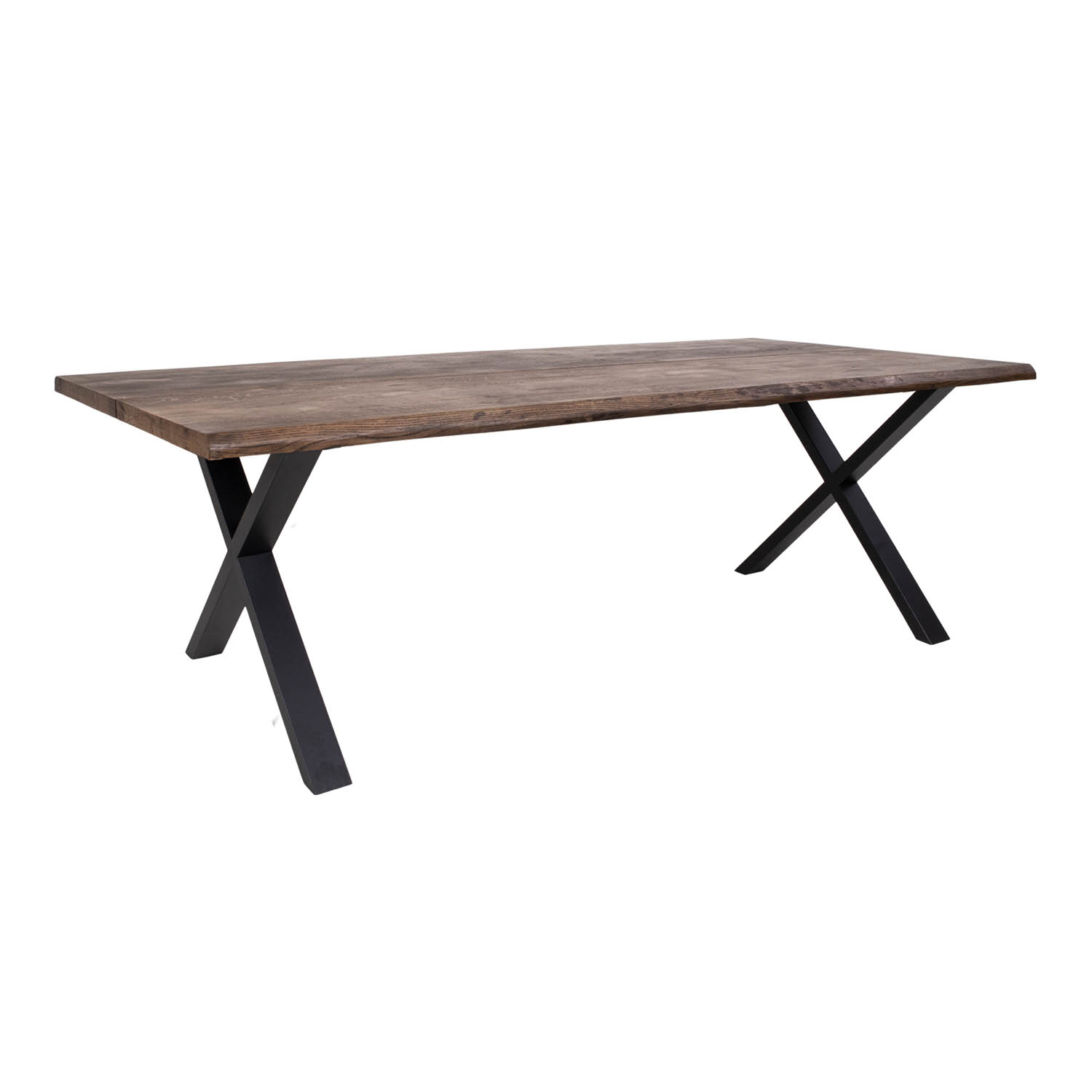 House Nordic Toulon Spisebord     Udtræk Smoked Eg Og Stål  240x95