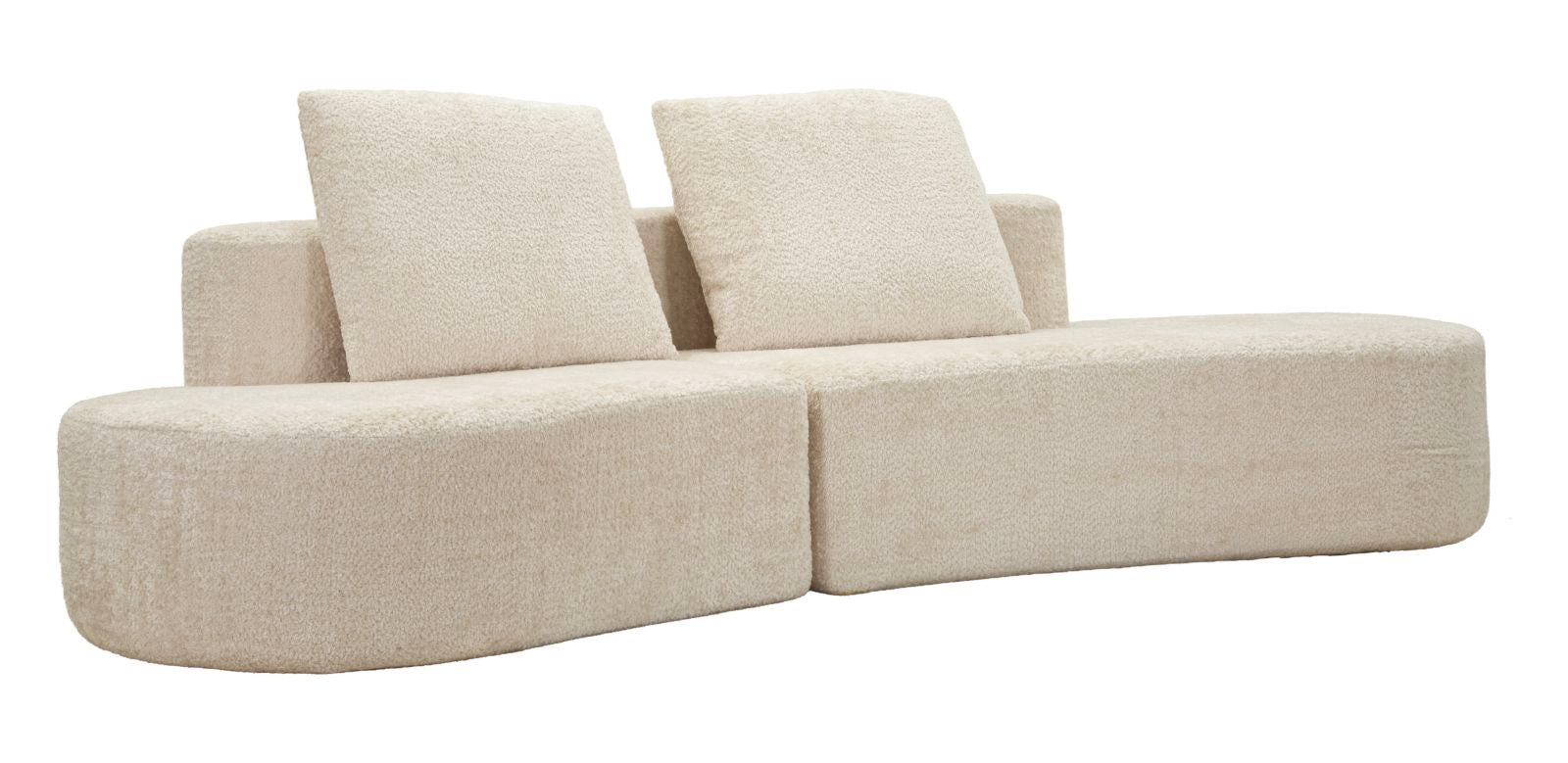 Island Sofa Hvid Cm 238x92x78  Komprimeret