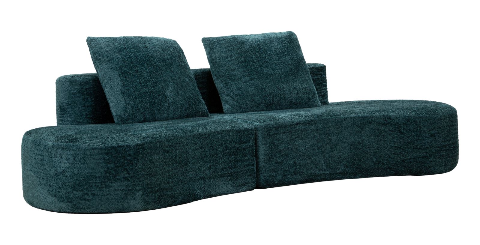 Island Sofa Teal Cm 238x92x78  Komprimeret