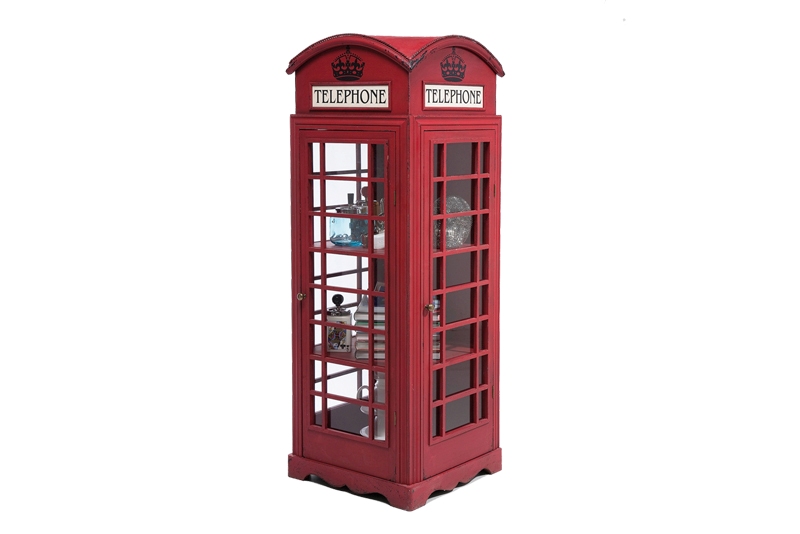 Kare Design London Telefonboks Kabinet Rødt Træ