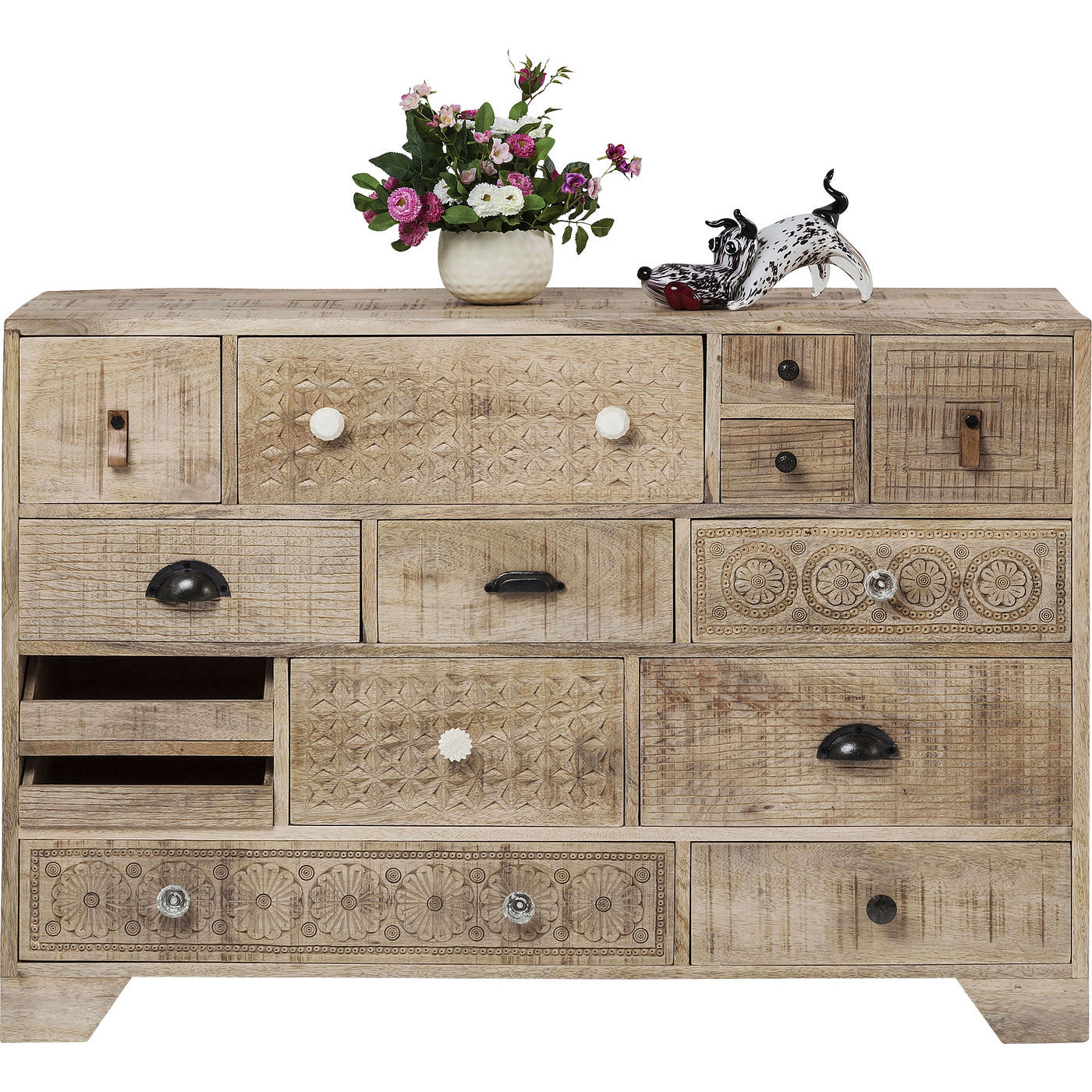 Kare Design Puro Kommode Mangotræ     14 Skuffer