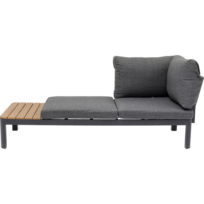 Kare Design Recamiere Happy Day Left Chaiselong Polyester  Wpc Og Aluminium  166x66