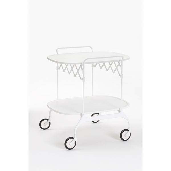 Kartell Gastone Rullebord Hvid  : Erling Christensen Møbler