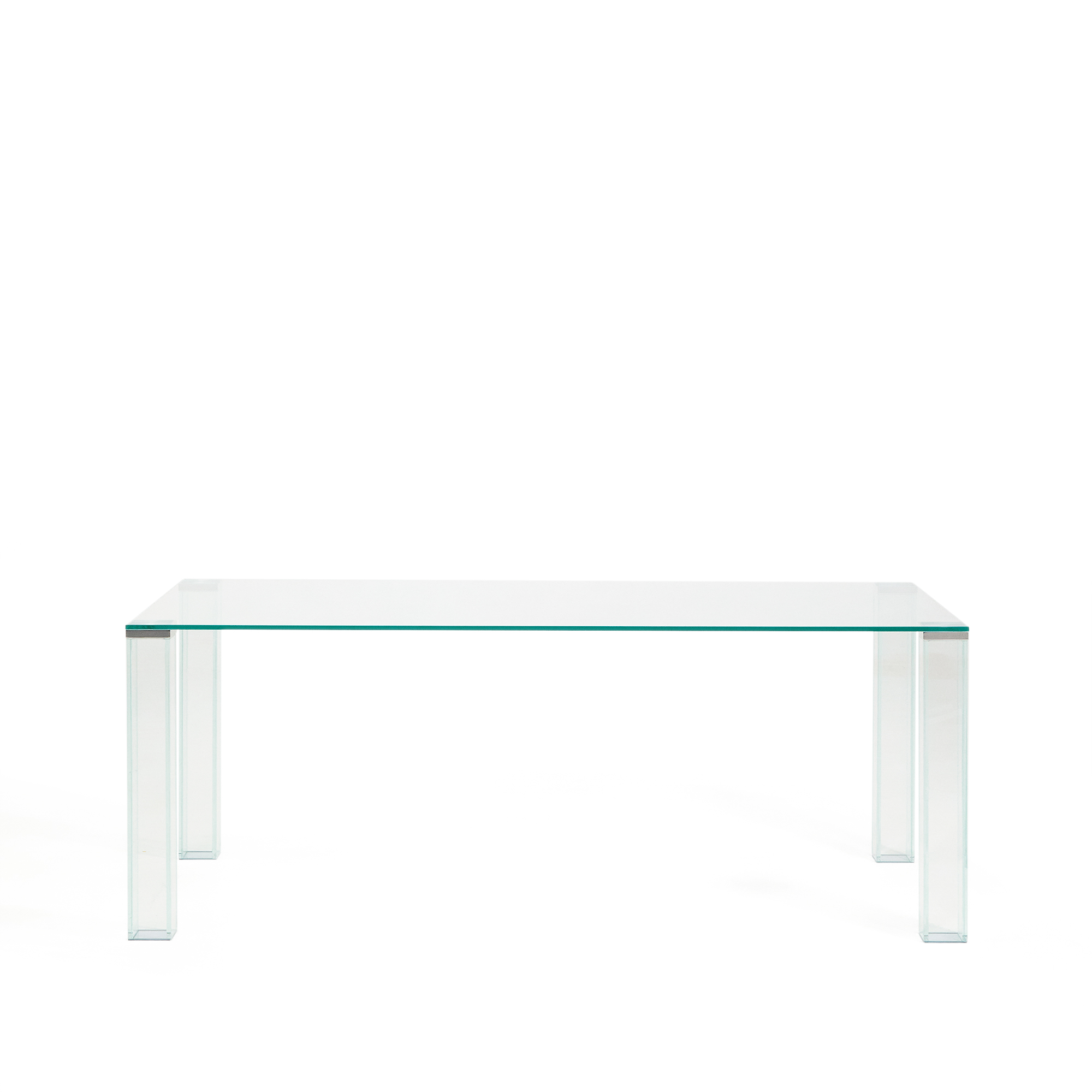 Kave Home Adularia Spisebord  Rektangulær Klar Hærdet Glas  200x100
