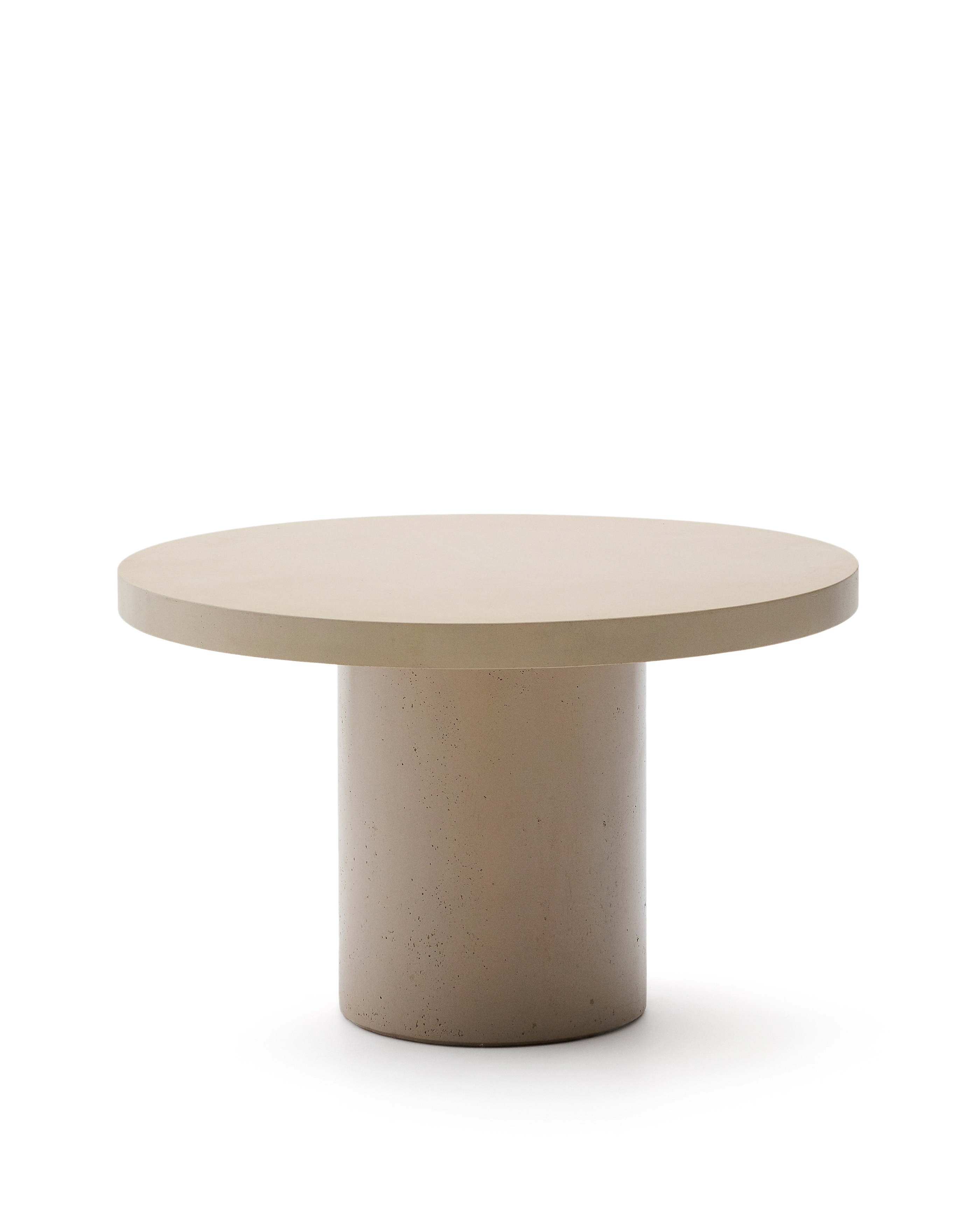 Kave Home Aiguablava Havebord  Rund Beige Cement  ø120