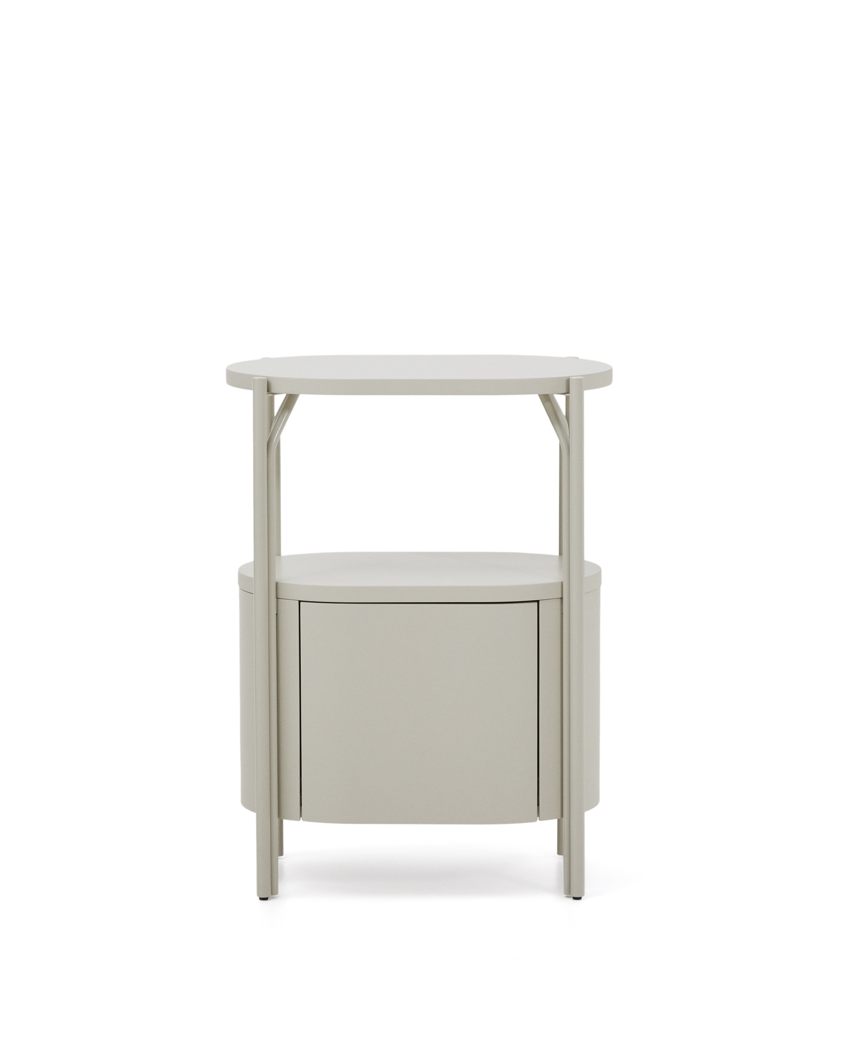 Kave Home Arely Badeværelsesvaskeskab       Skuffe Hvid Mdf Og Stål  60x40