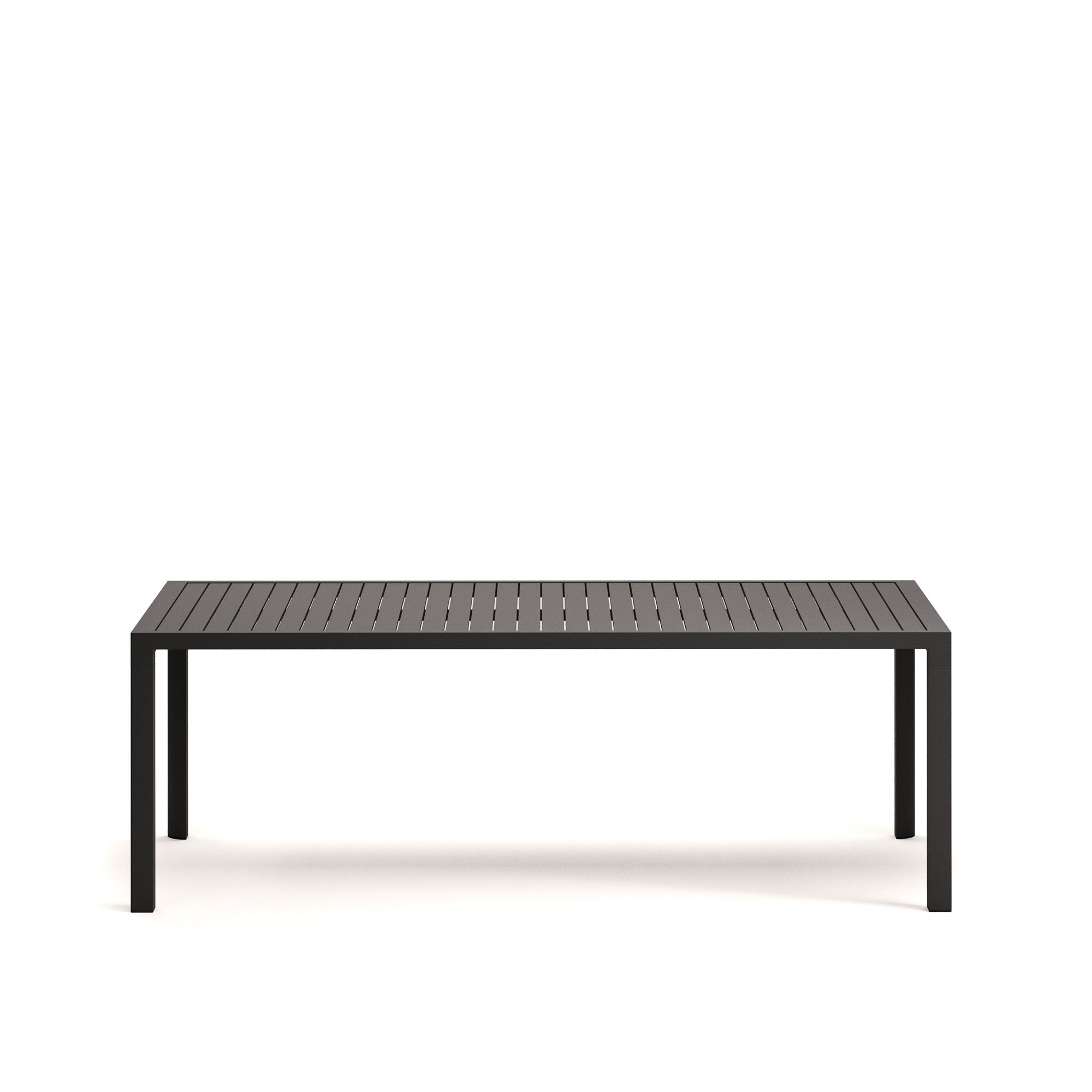 Kave Home Culip Havebord  Rektangulær Grå Aluminium  220x100