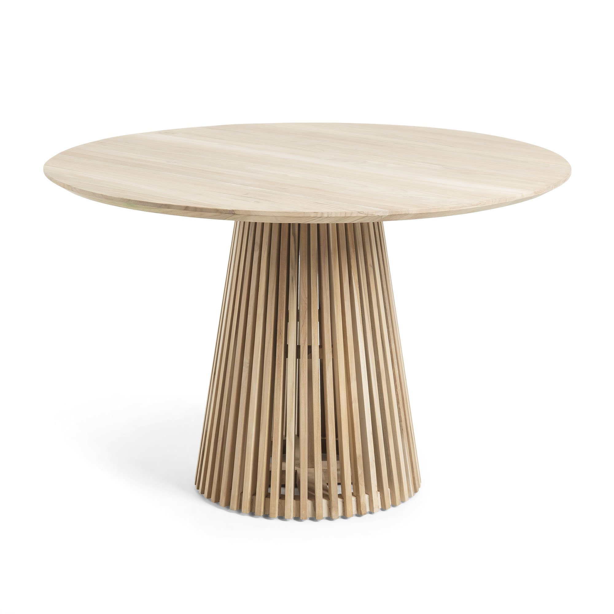 Kave Home Irune Spisebord Natur Teaktræ  Rund  ø120
