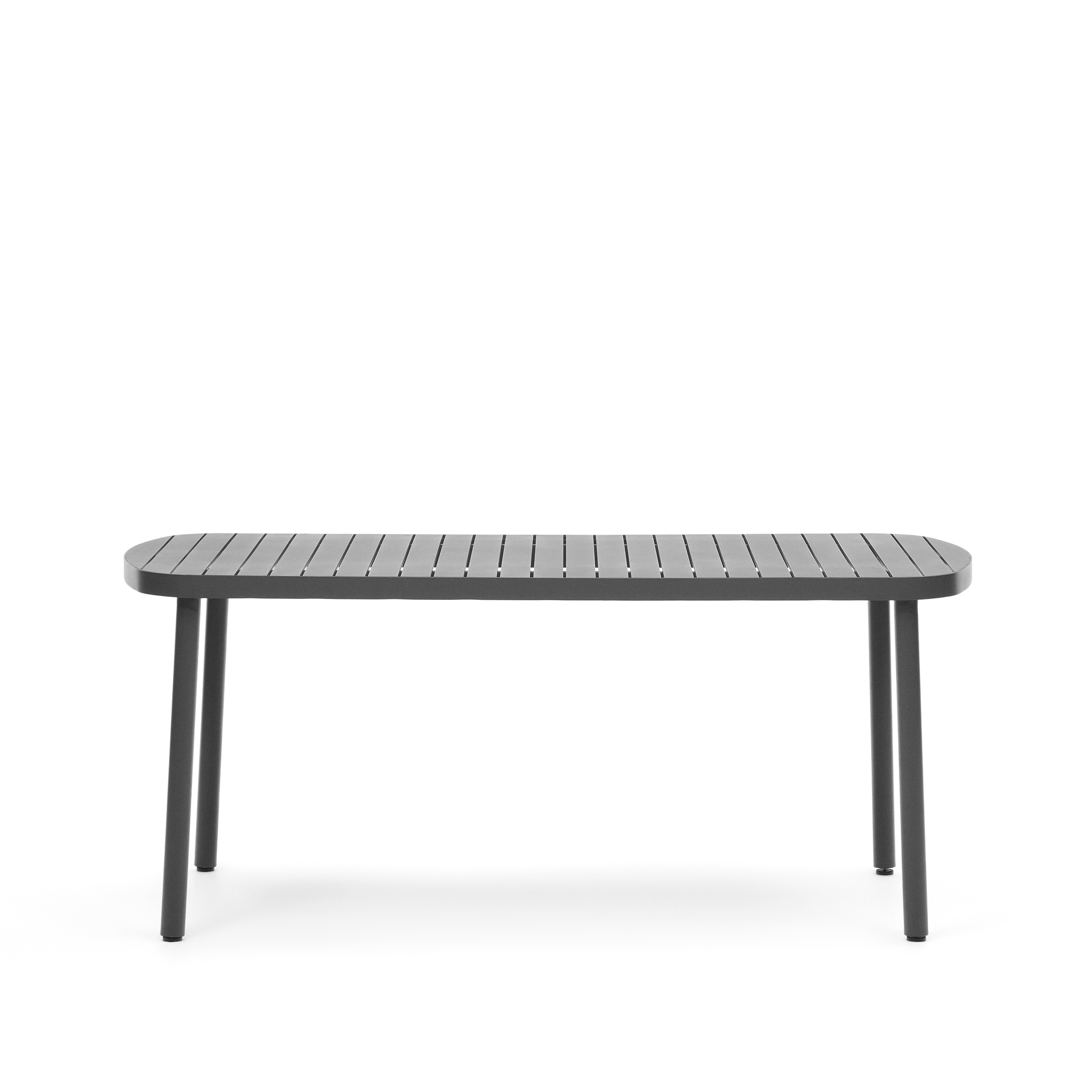Kave Home Joncols Havebord  Rektangulær Grå Aluminium  180x90
