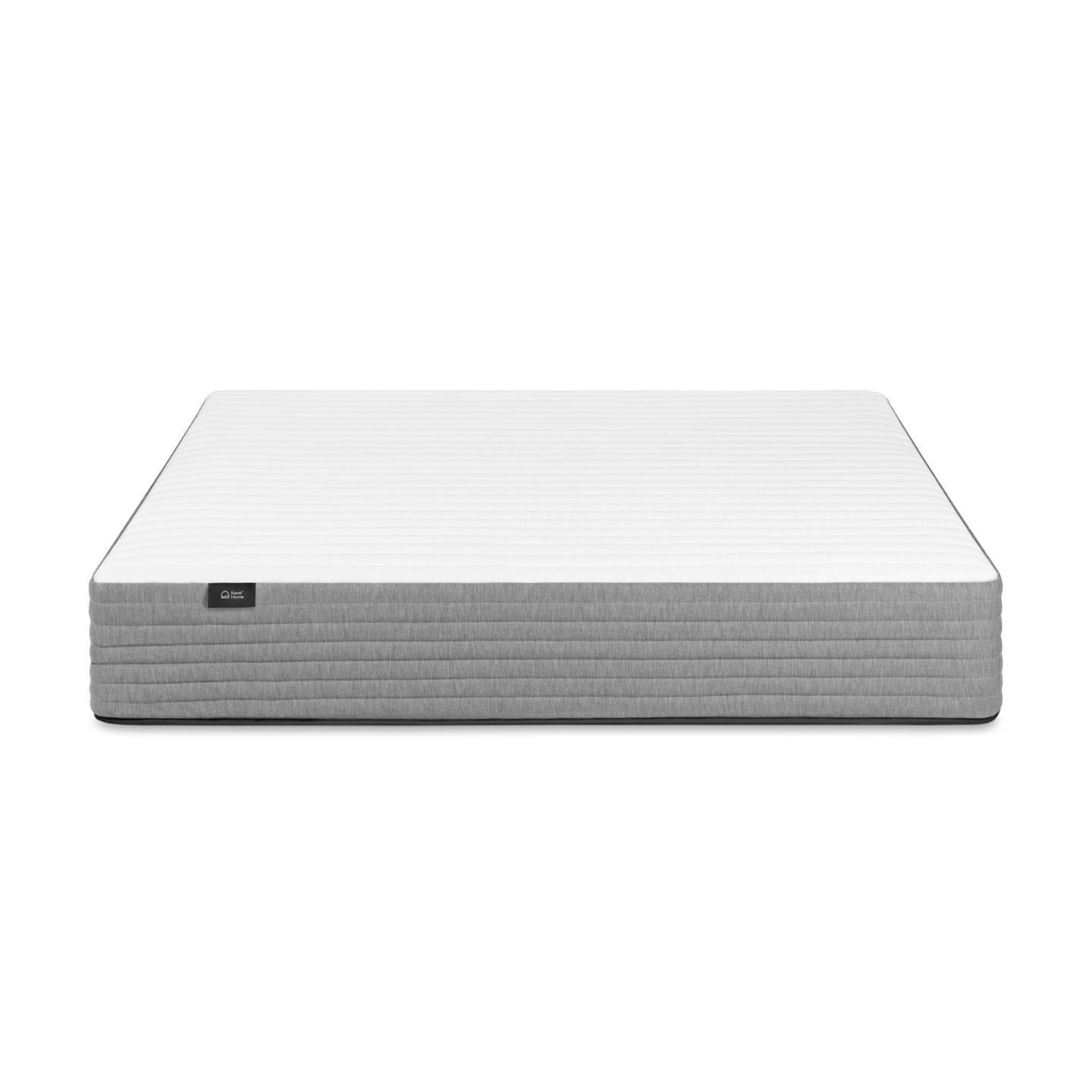 Kave Home Juno Madras Med Pocketfjedre Hvid Stof  150x200