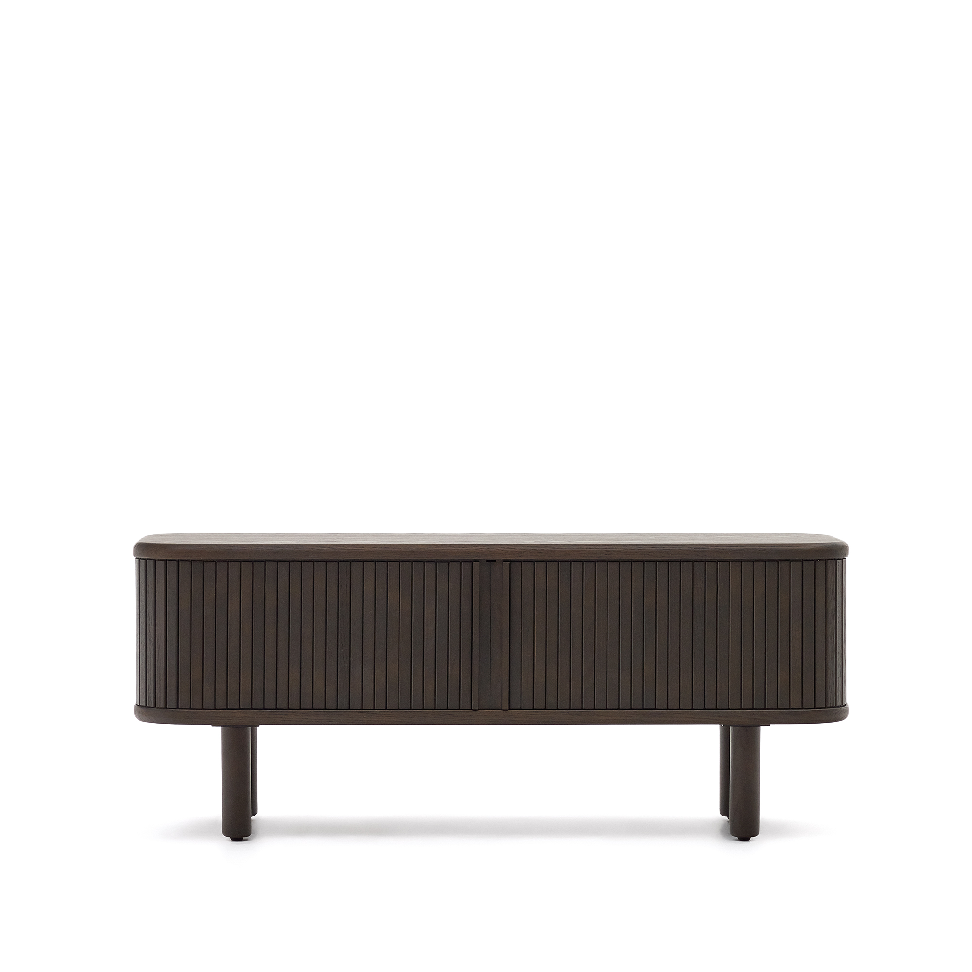 Kave Home Mailen  -dørs Tv-bord   Askefinér Med Mørk Finish 120   50 Cm