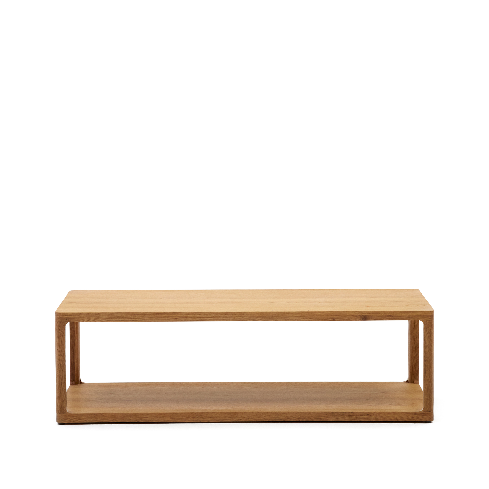 Kave Home Maymai Sofabord  Rektangulær Natur Egetræ  140x65