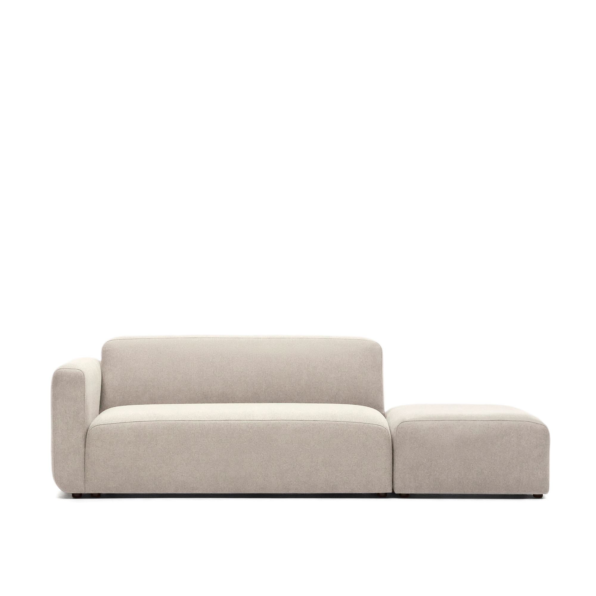 Kave Home Neom   Pers  Modulsofa Med Rygmodul Beige Stof  244cm