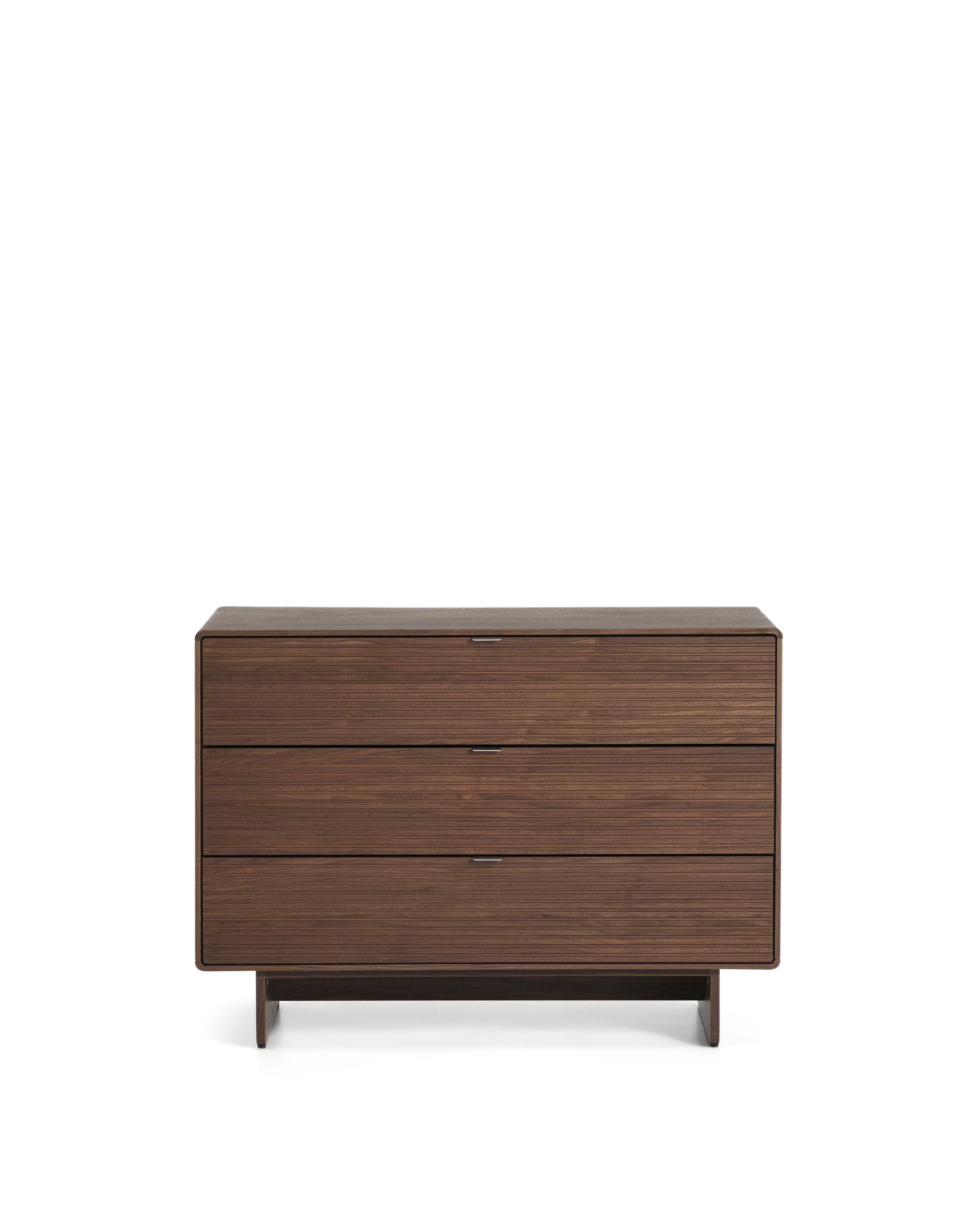 Kave Home Norlen Kommode Med   Skuffer   Valnøddefiner Fsc Mix Credit 101   75 Cm