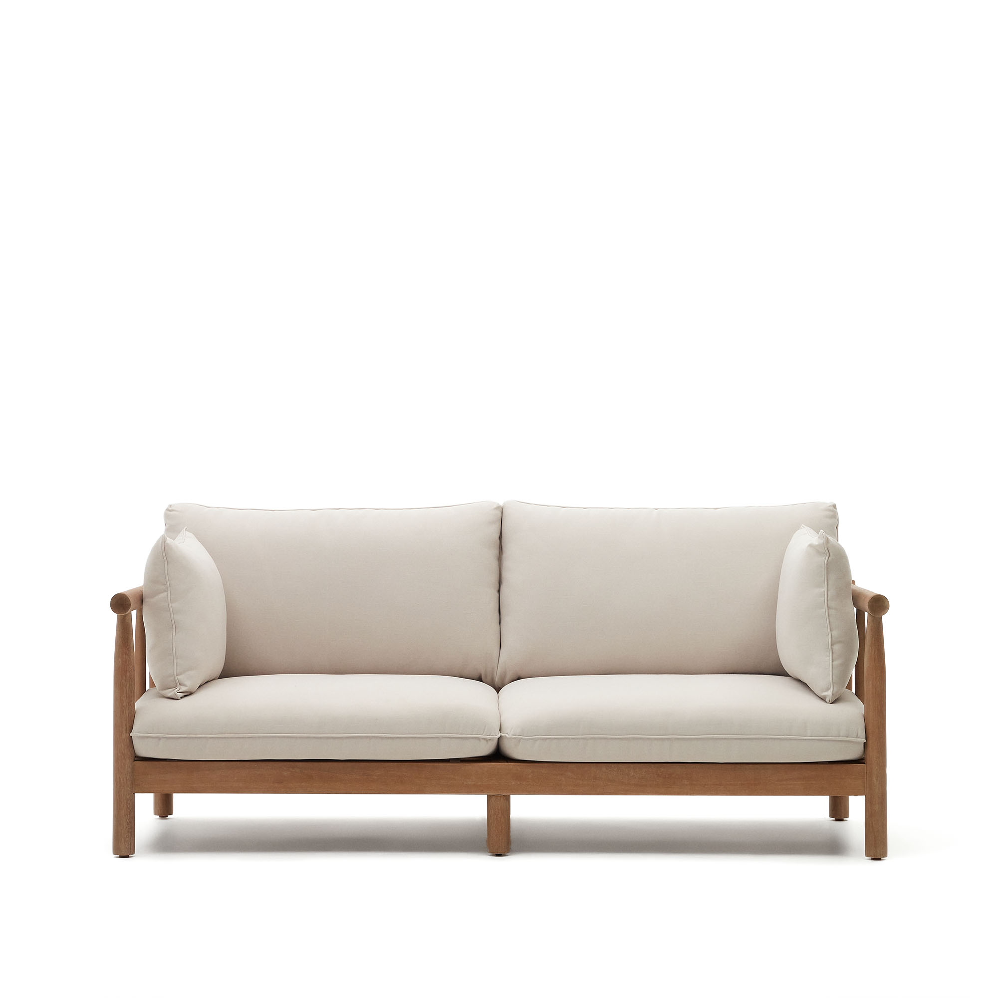 Kave Home Sacova Udendørs   Pers  Sofa Eukalyptustræ  195cm