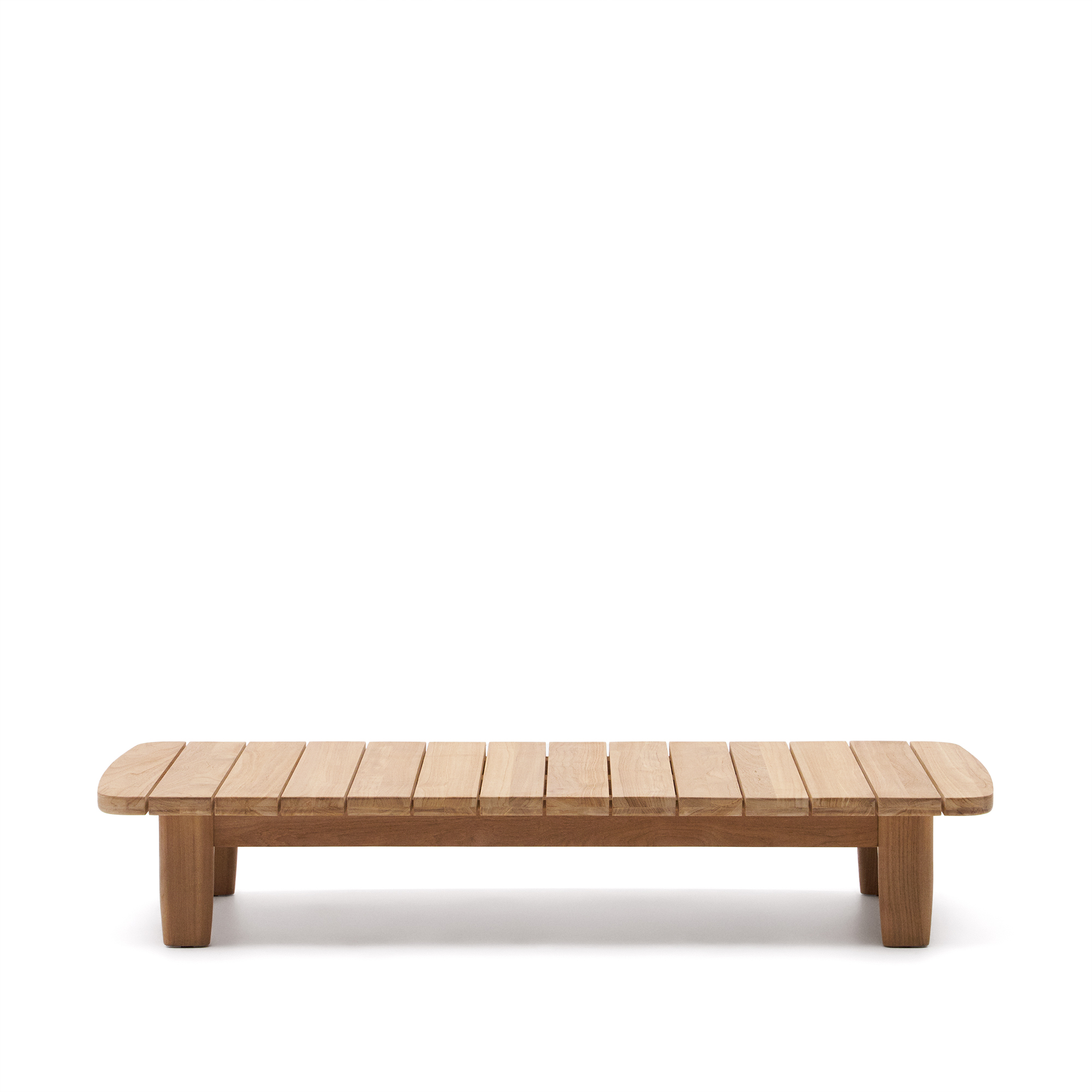 Kave Home Tirant Sofabord  Rektangulær Natur Teaktræ  140x70