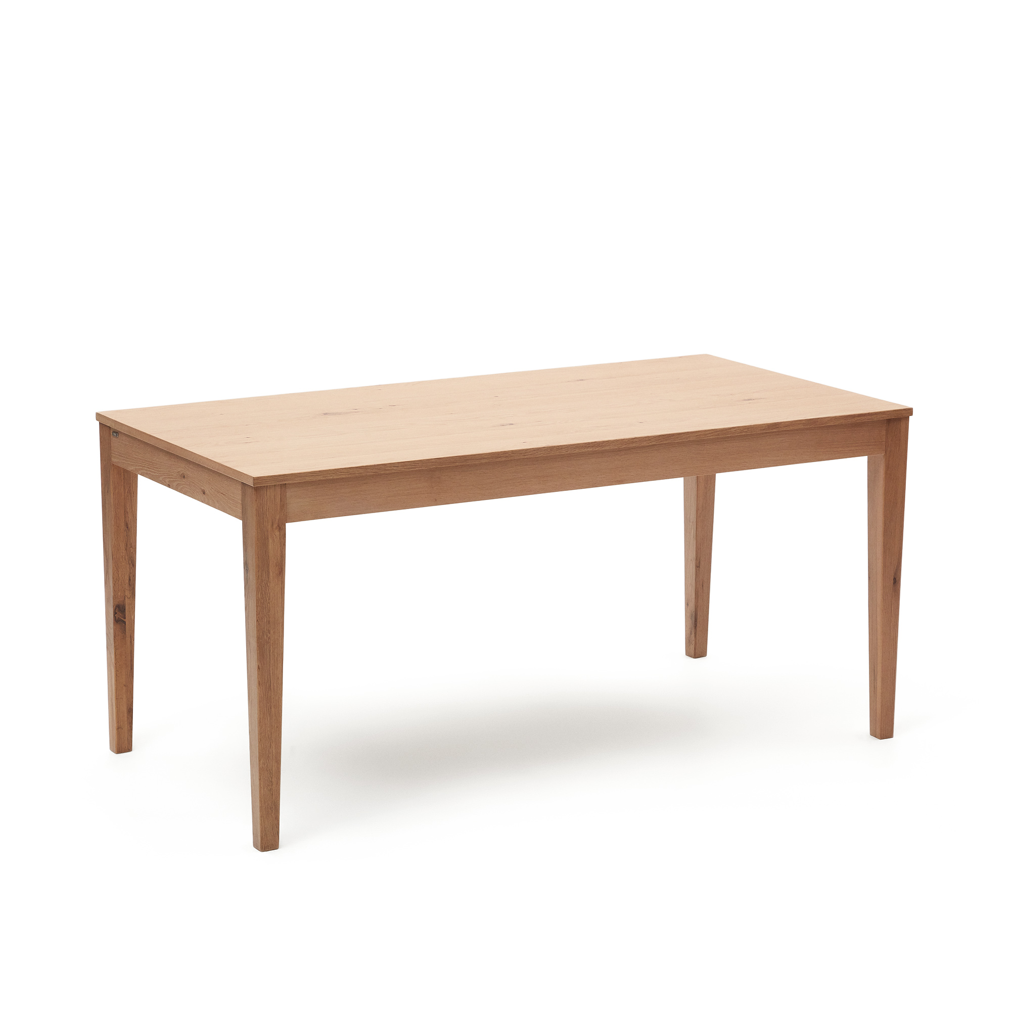 Kave Home Yain Spisebord     Udtræk Natur Egefinér Og Eg  160 220 X80