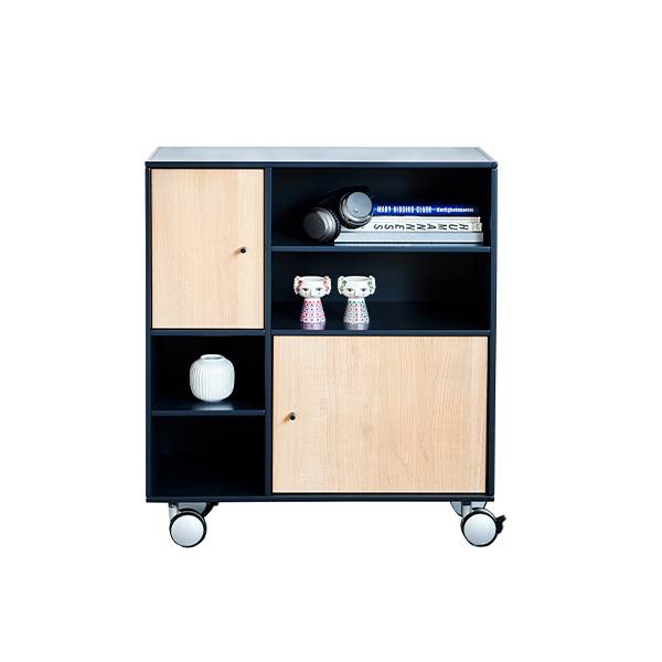 Kidi Square Classic Bogkasse Med Hjul 42 Cm