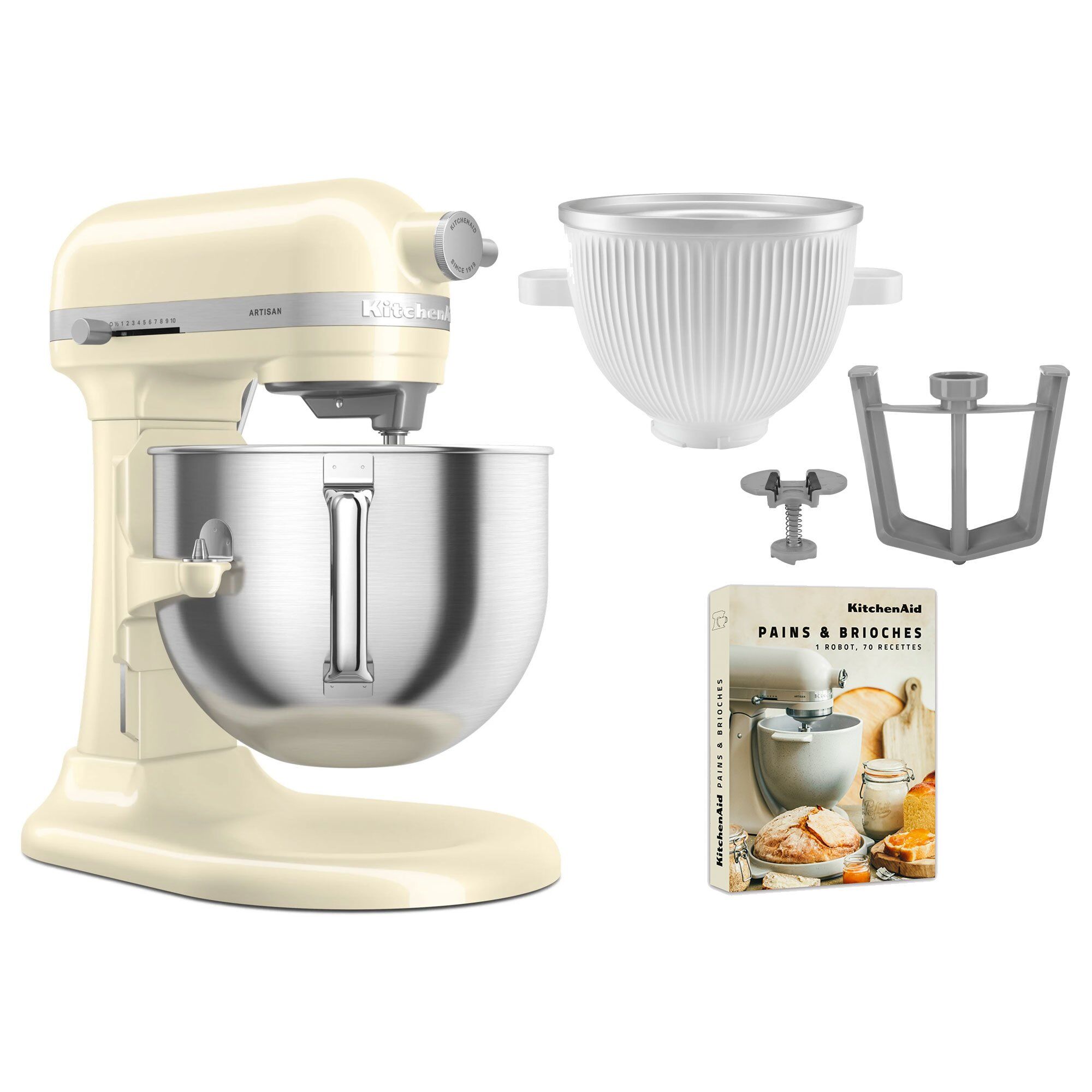 Artisan 5ksm70shxe Køkkenmaskine     Liter   5ksmicm Ice Cream Maker  Almond Cream