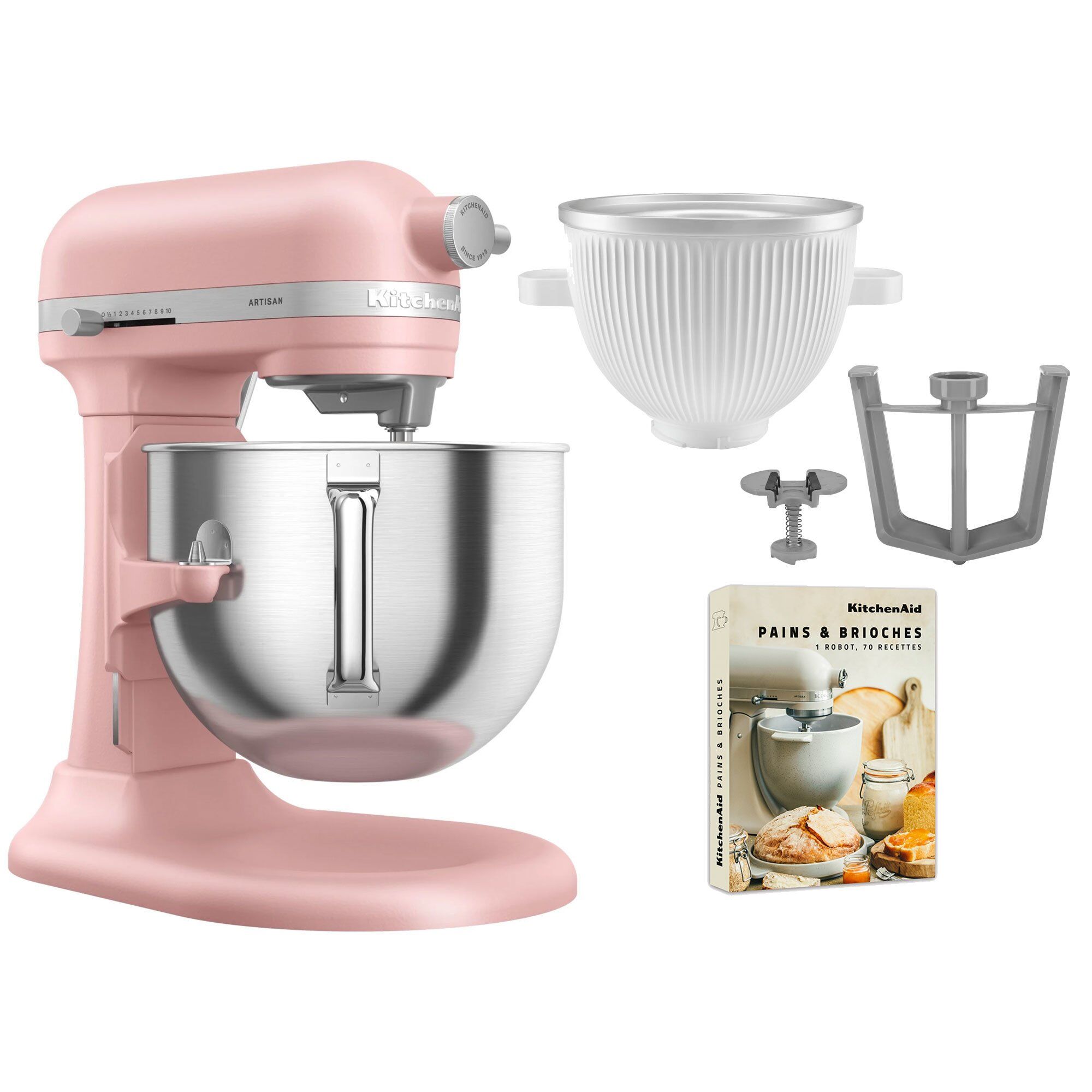 Artisan 5ksm70shxe Køkkenmaskine     Liter   5ksmicm Ice Cream Maker  Dried Rose