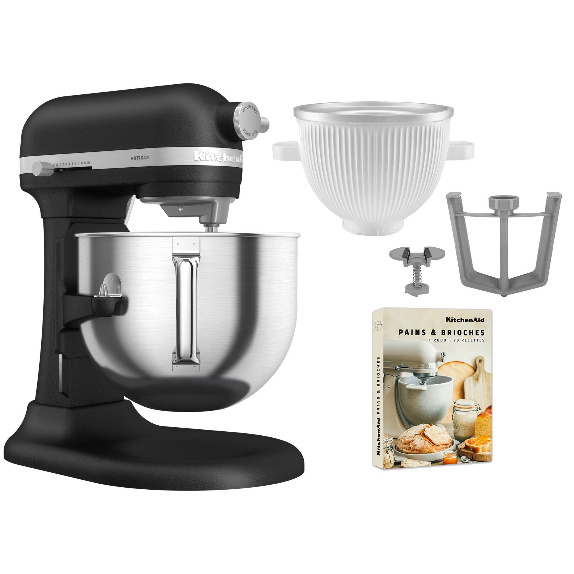 Artisan 5ksm70shxe Køkkenmaskine     Liter   5ksmicm Ice Cream Maker  Imperial Black
