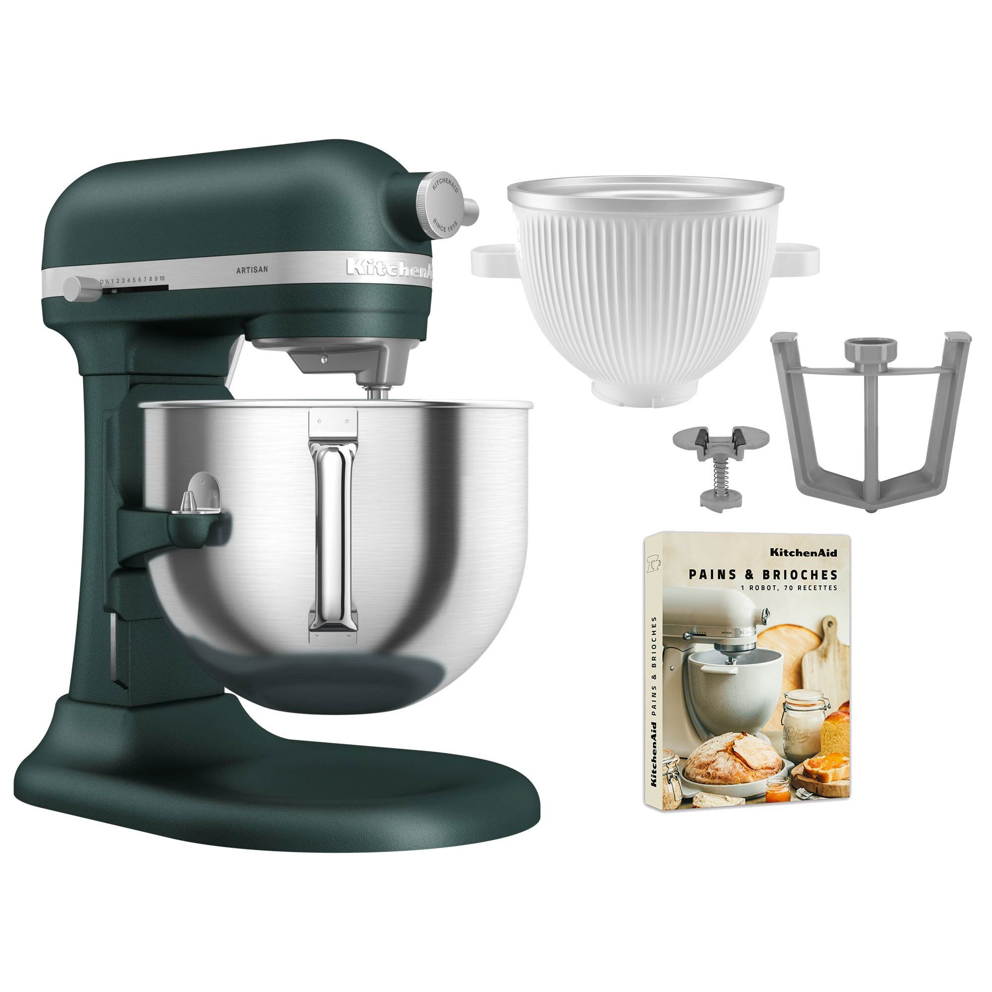 Artisan 5ksm70shxe Køkkenmaskine     Liter   5ksmicm Ice Cream Maker  Pebbled Palm