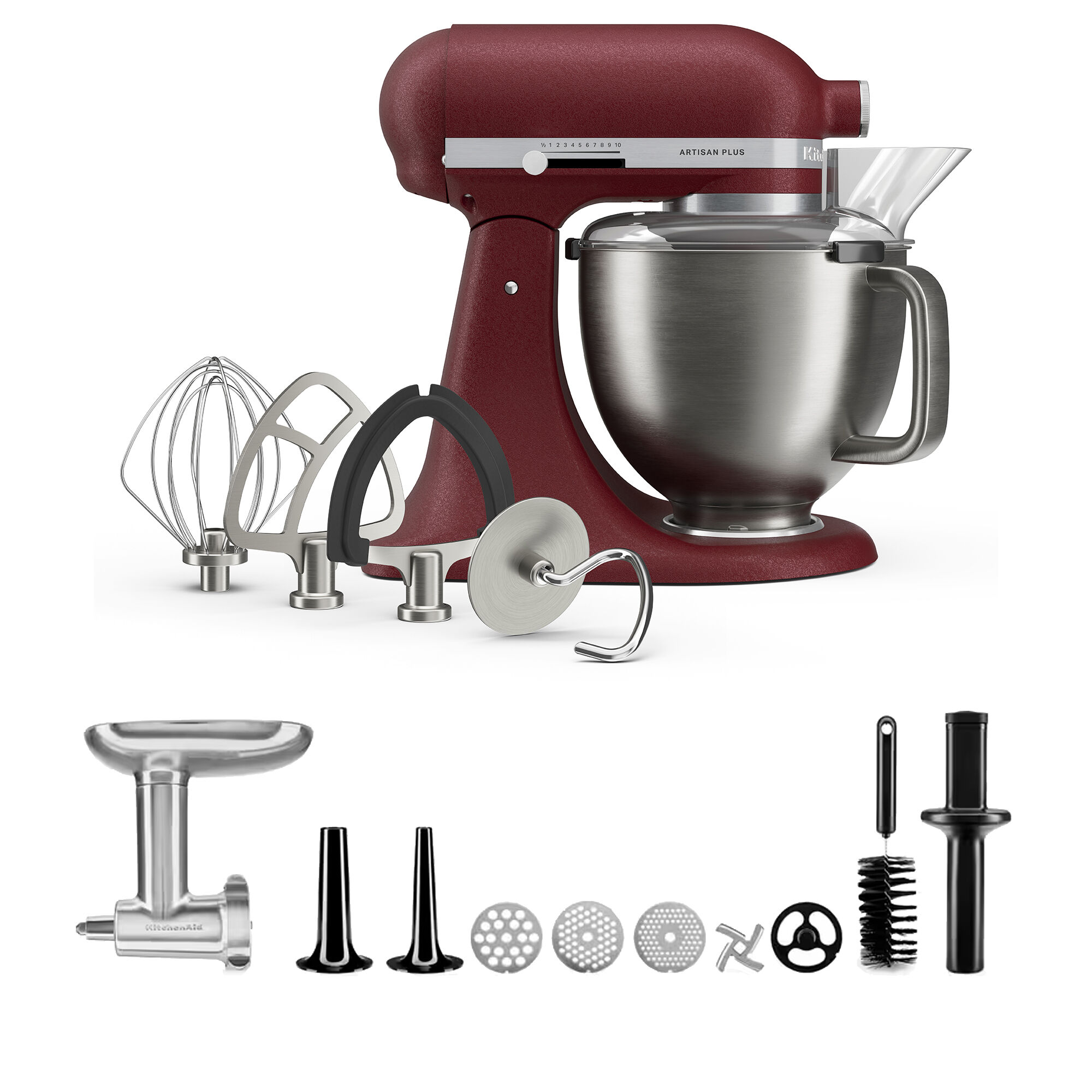 Kitchenaid Artisan Plus Køkkenmaskine Med Kødhakker     Liter  Sun Dried Tomato