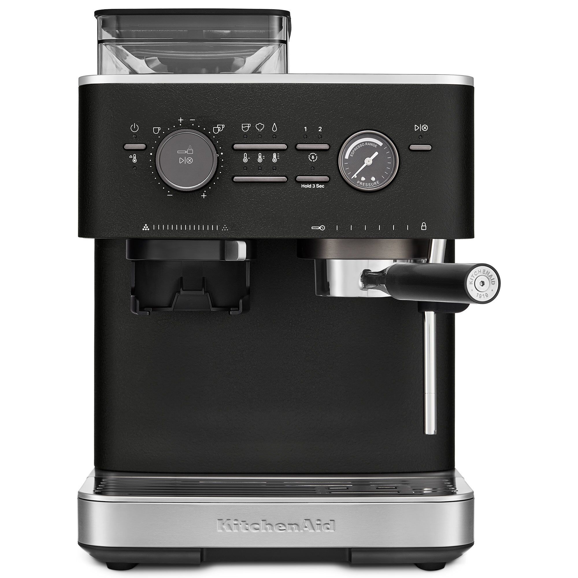 Kitchenaid Espressomaskine Med Kaffekværn  Cast Iron Black
