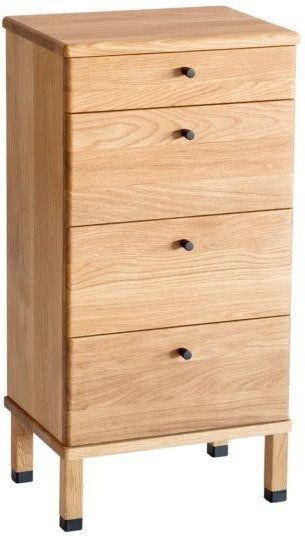 Kommode Oscarssons Möbel Cora Lakeret Egetræ Høj   Smal H79ã B40ã D31   Cm   Store    Lille Skuffe