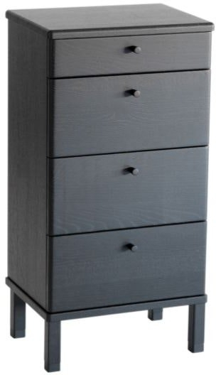 Kommode Oscarssons Möbel Cora  Sortbejdset Egetræ    Skuffer  H79ã B40ã D31   Cm