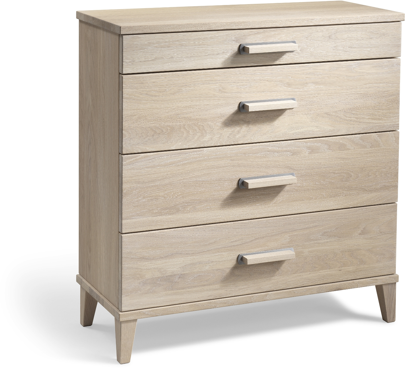 Kommode Oscarssons Möbel Malva Hvidolieret Egetræ     Skuffer  76ã 70ã 31 Cm