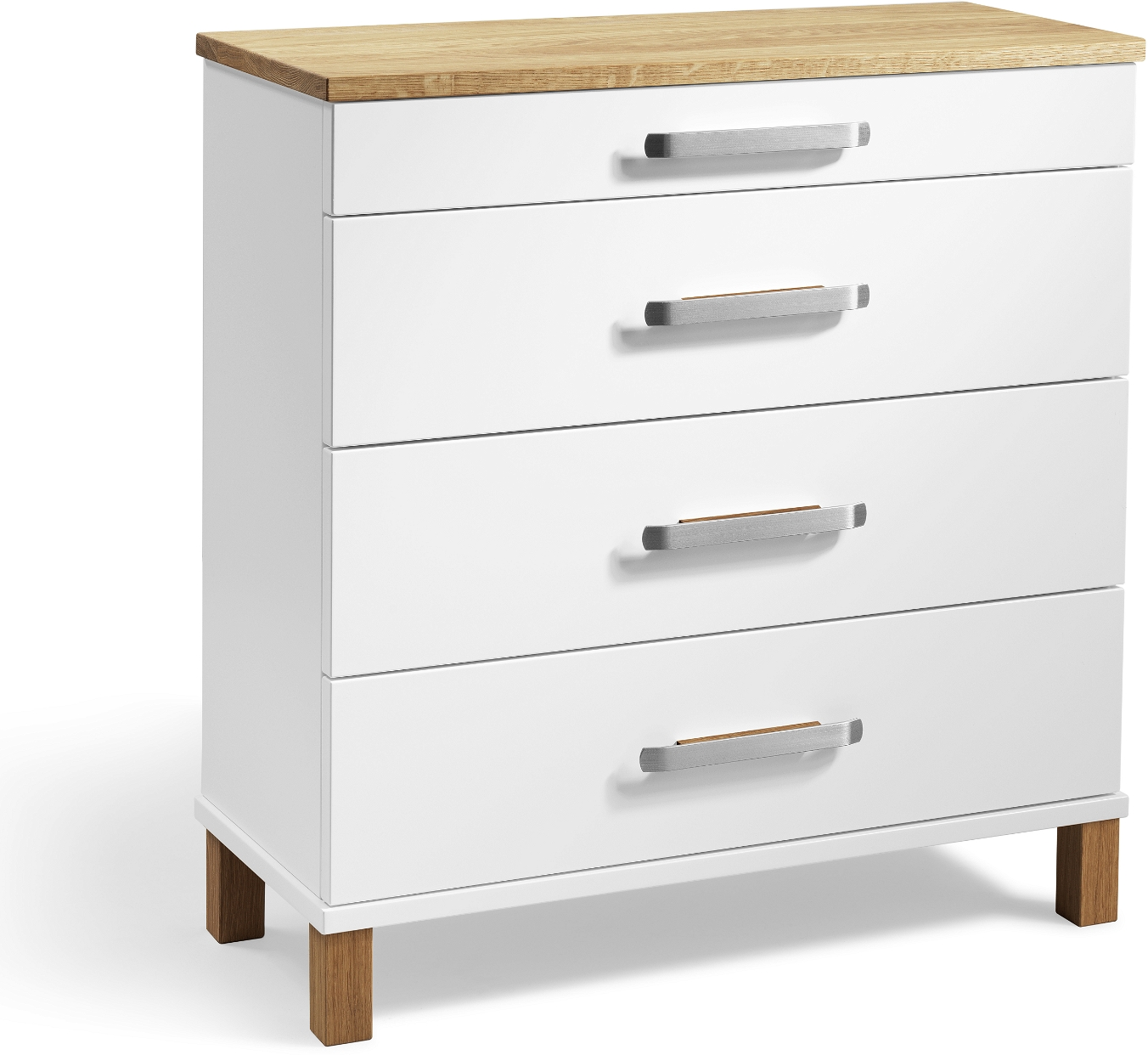 Kommode Oscarssons Möbel Nadja Hvid Olieret Eg 75ã 70ã 31 Cm