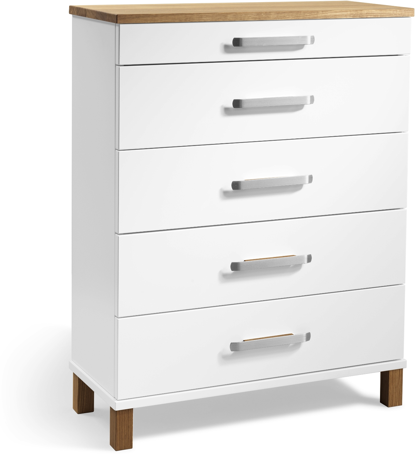 Kommode Oscarssons Möbel Nadja   Hvid Olieret Eg  Mdf Og Massiv Eg  93x70x31 Cm