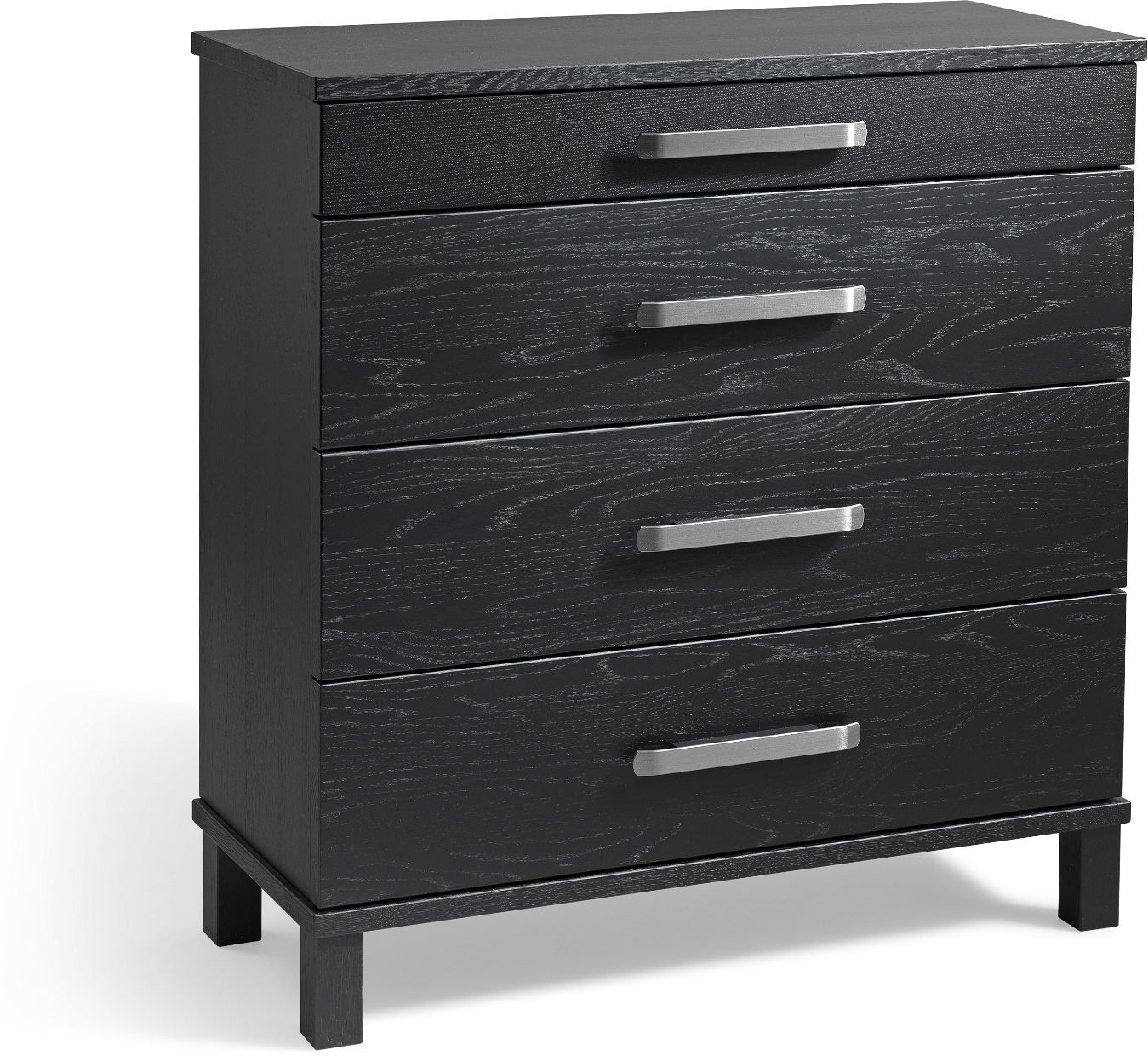 Kommode Oscarssons Möbel Nadja Massiv Eg Sortbejdset     Skuffer  75x70x31 Cm