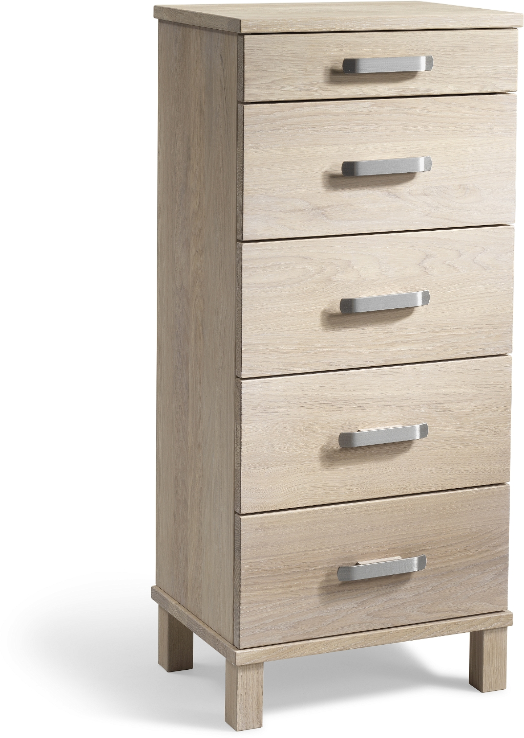 Kommode Oscarssons Möbel Nadja Massiv Hvidolieret Eg 93x40x31 Cm   Skuffer Skandinavisk Design