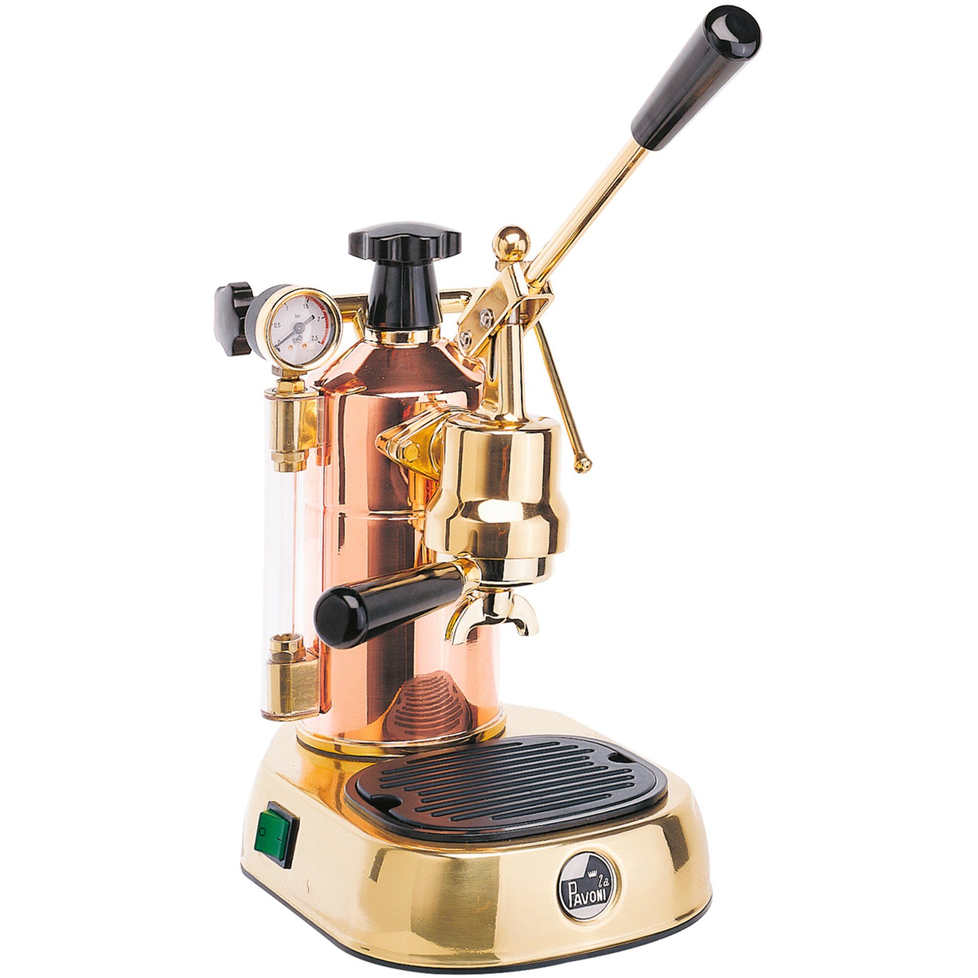 Professional Espressomaskin     Liter Kobber  Guld Detaljer Lplprg01eu