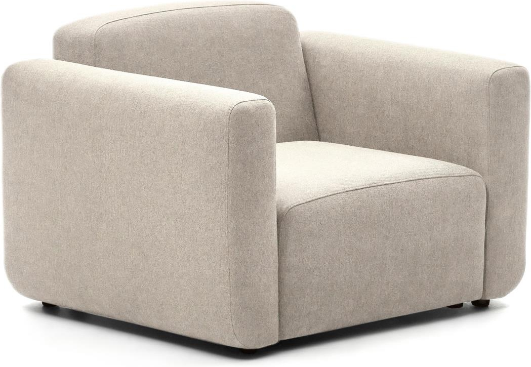 Lænestol Kave Home Neom Modulær Polstret Med Beige Interlock Stof