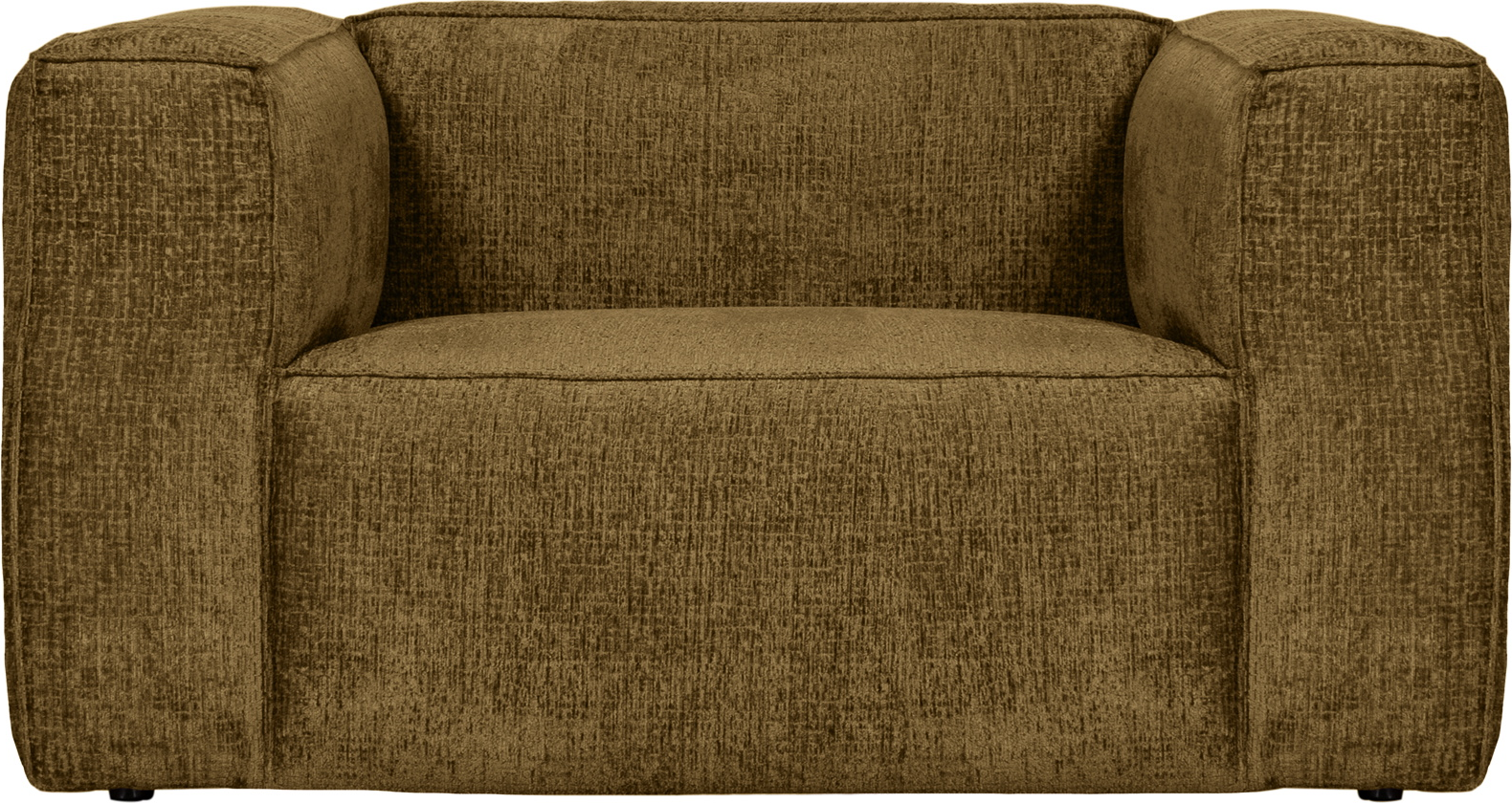 Lænestol Woood Bean Strukturfløjl Rust H74xb146xd98 Cm