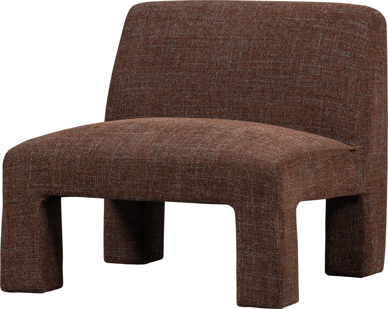 Lænestol Woood Collection Lavid   Kastanje Polyester H73ã B74ã D84 Cm