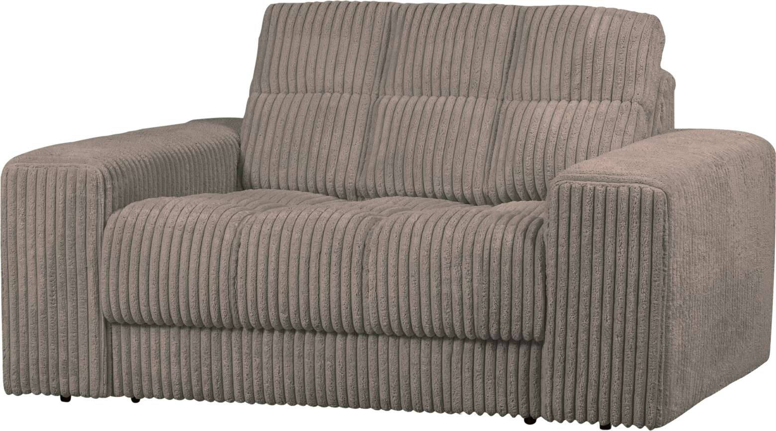 Lænestol Woood Second Date Fløjl Mudder Lounge Stol H78ã B136ã D101 Cm
