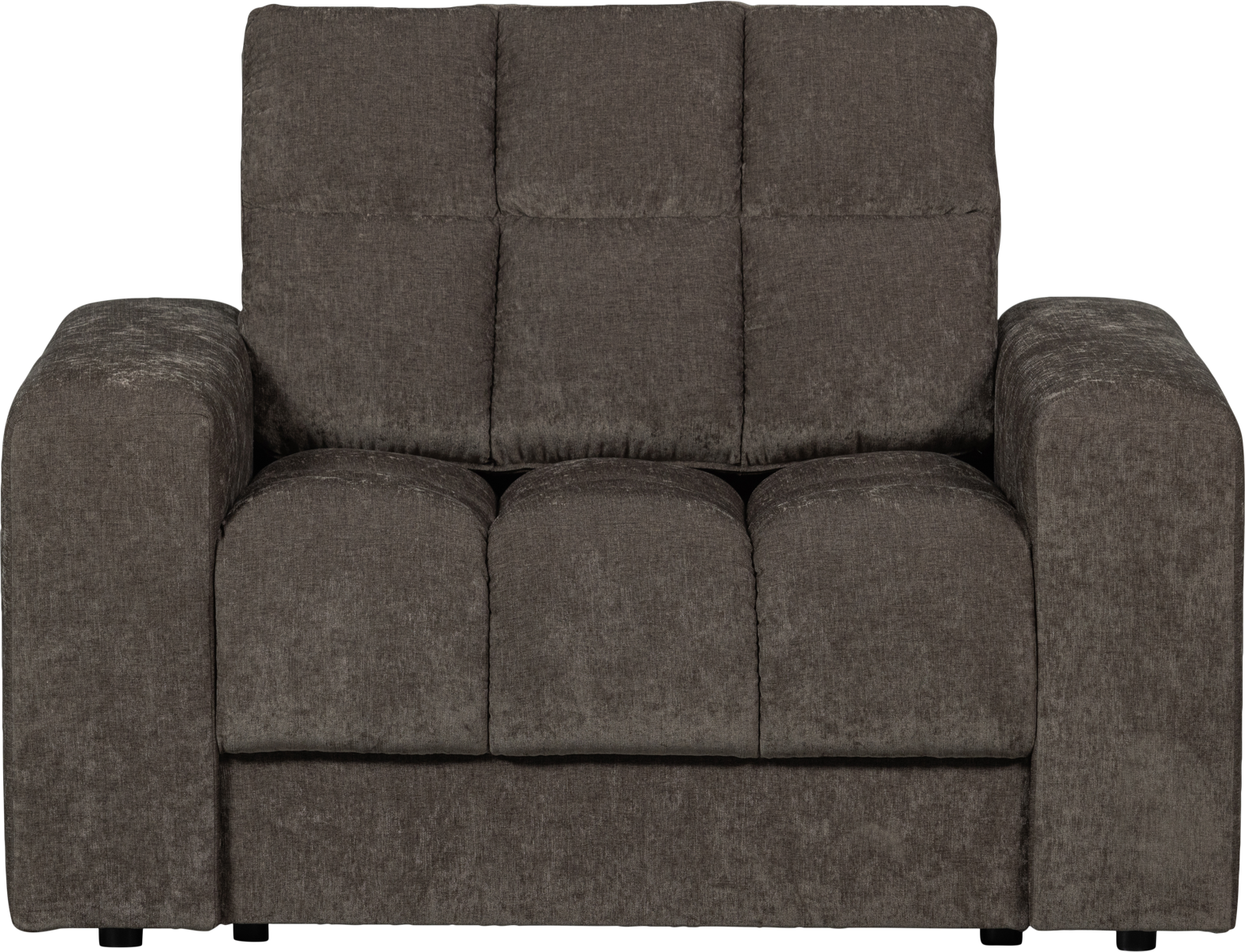 Lænestol Woood Second Date Loungestol Varm Grå Polyester H78xb103xd99 Cm