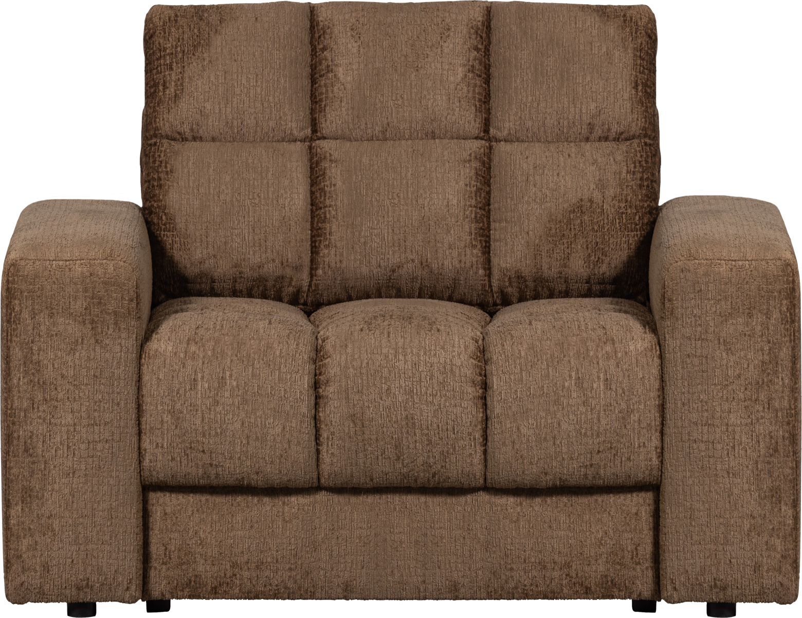Lænestol Woood Second Date Messingsfarvet Velour Loungestol 103x99x78 Cm