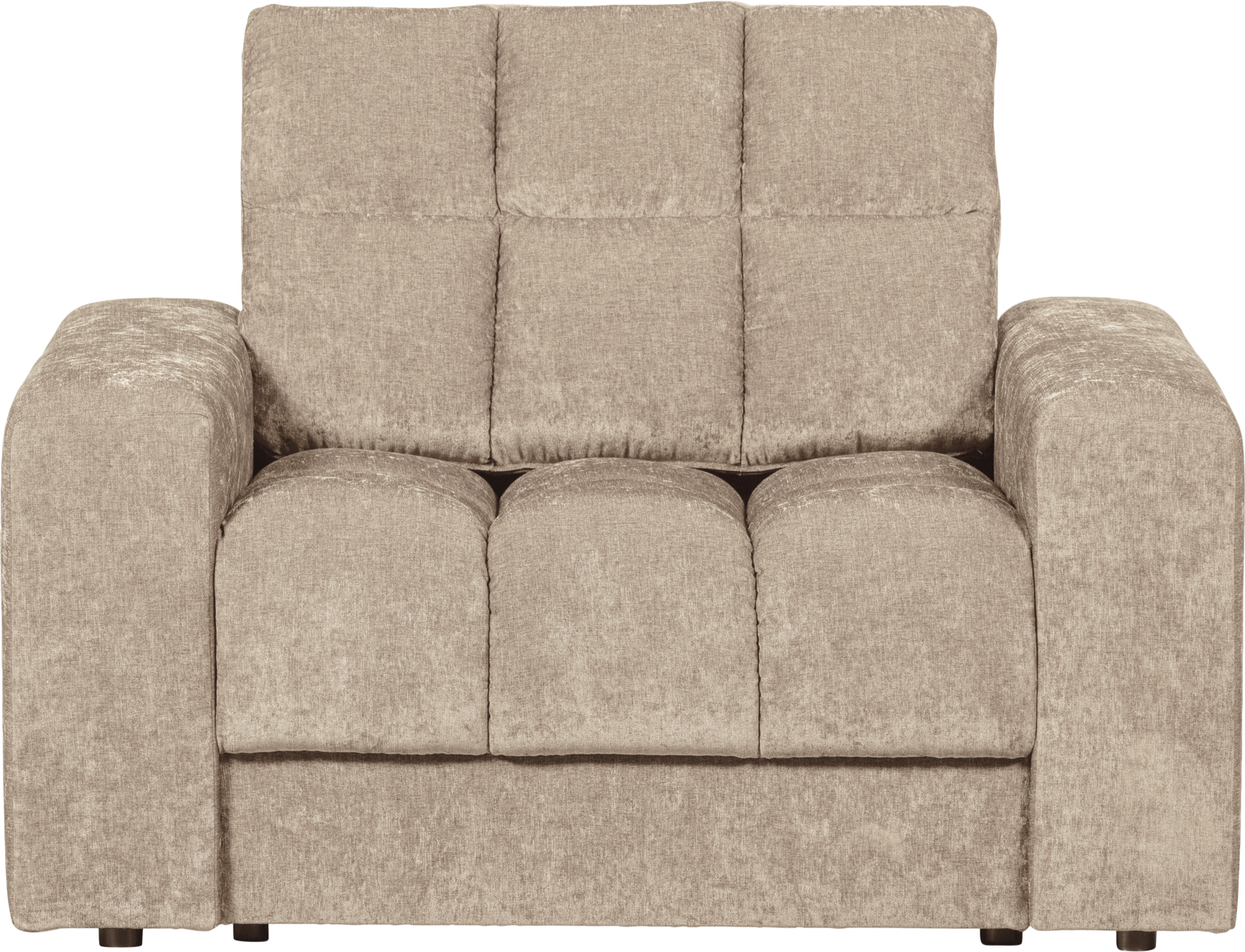 Lænestol Woood Second Date Nougat Polstret Polyester Loungestol H78xb103xd99 Cm