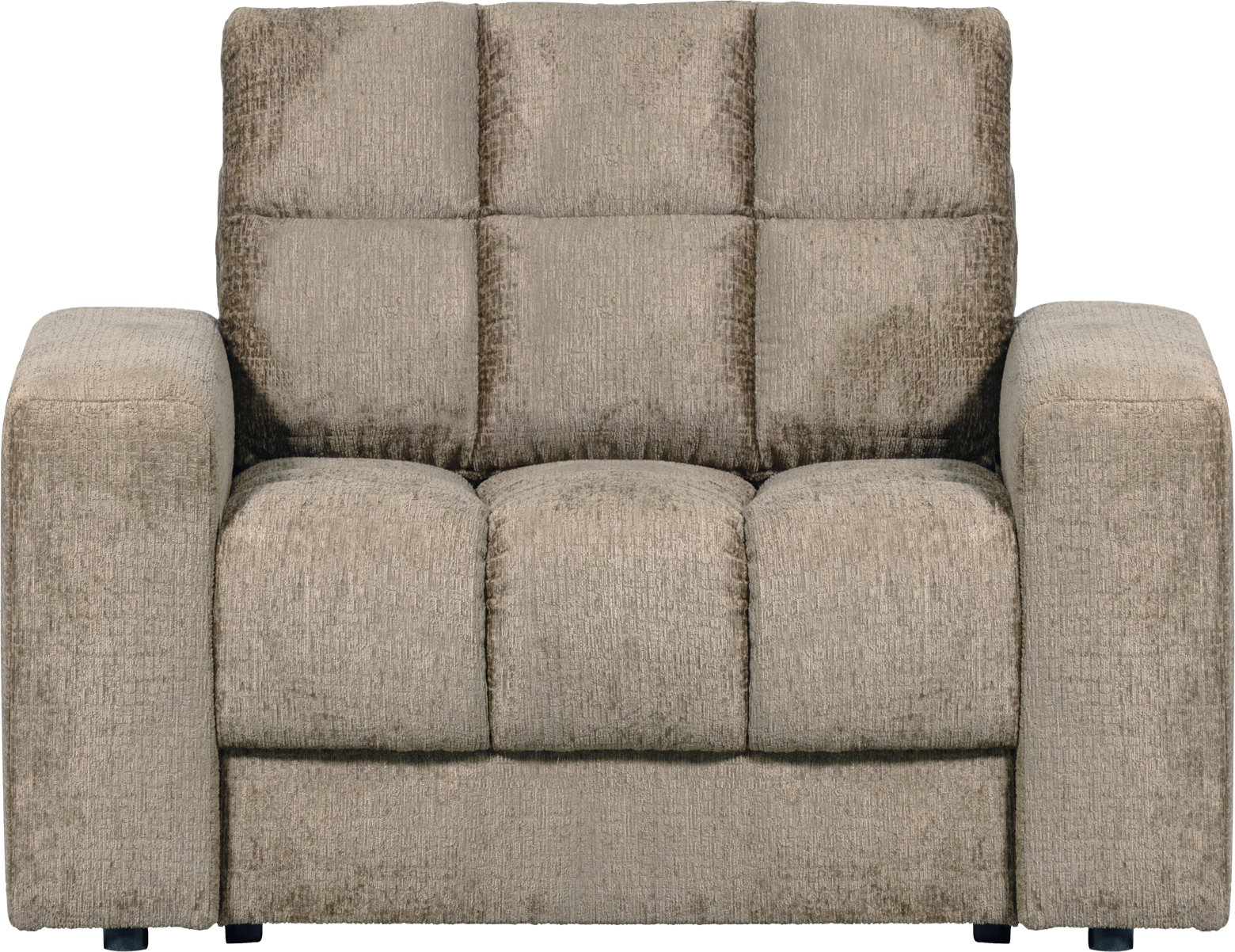 Lænestol Woood Second Date Velour Lysegrå 78x99x103 Cm Komfortabel Lounge Stol