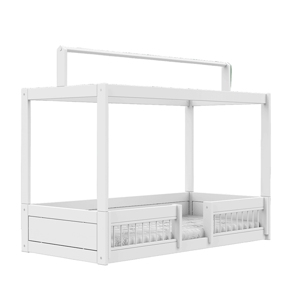 Lifetime Kidsroom Montessori Børneseng Med Top Og Sengeheste 90x200 Cm