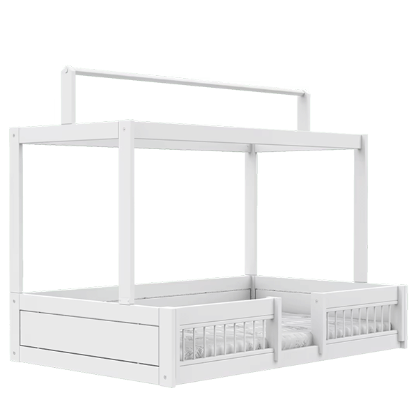 Lifetime Kidsrooms Montessori Børneseng Med Top Og Sengeheste 120x200 Cm