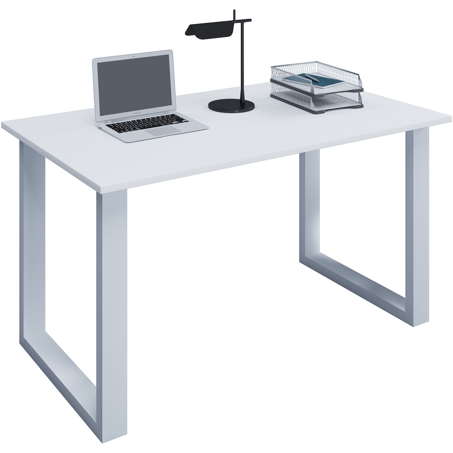 Lona  -feet Skrivebord Hvid Træ Og Metal  140x50