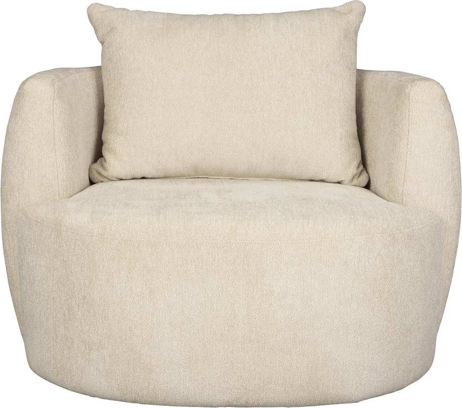 Loungestol Dutchbone Rocca Lænestol Lysgrå Polyester Pu-skum H83   B107   D92 Cm